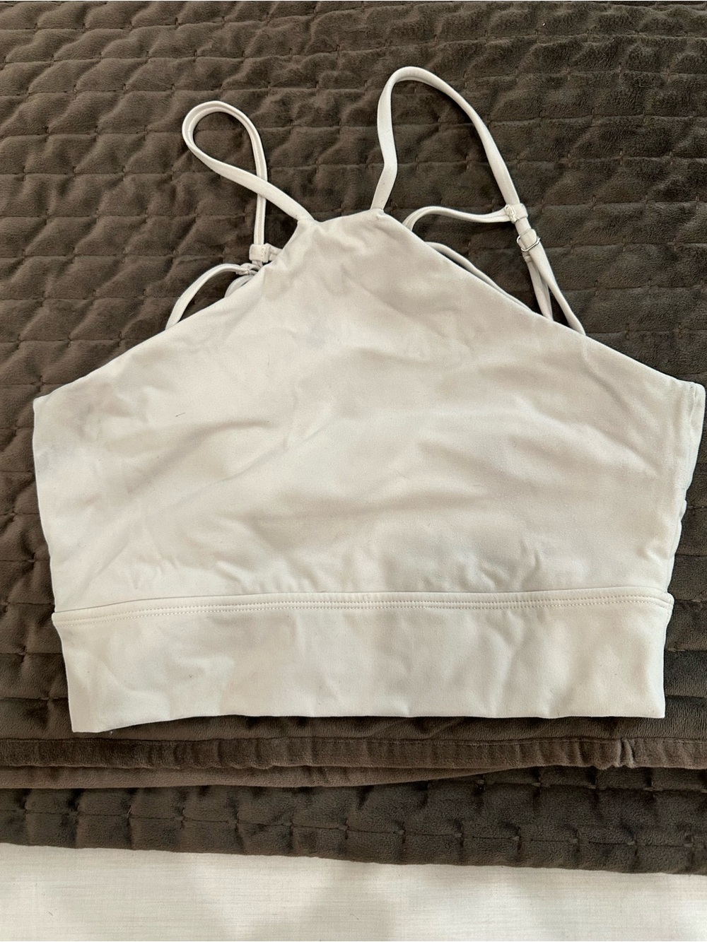 BuffBunny White Foxy Sports bra Size Medium
